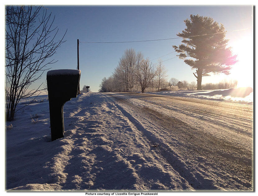 Driving on showy roads is often not covered in driver's ed.